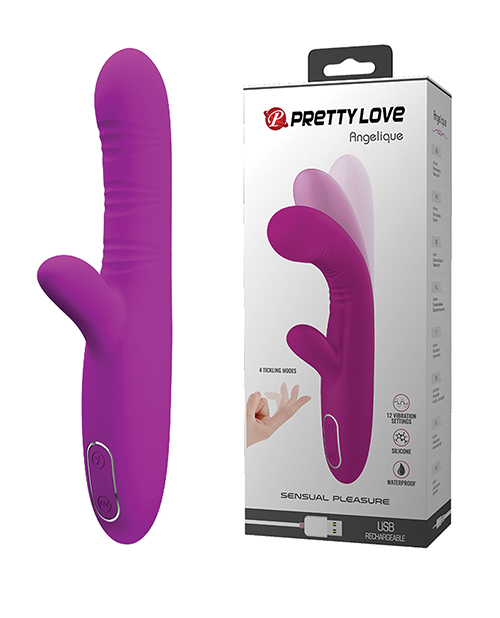 Vibrator Angelique 12 Moduri Vibratii+4 Moduri Tickling Move Silicon USB 21.5 cm 1 Vibrator Angelique 12 Moduri Vibratii+4 Moduri Tickling Move Silicon USB 21.5 cm