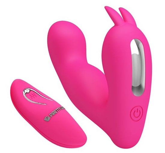 Vibrator Dubla Stimulare Josephine Remote Control 12 Moduri Vibratii Silicon USB Roz 1 Vibrator Dubla Stimulare Josephine Remote Control 12 Moduri Vibratii Silicon USB Roz