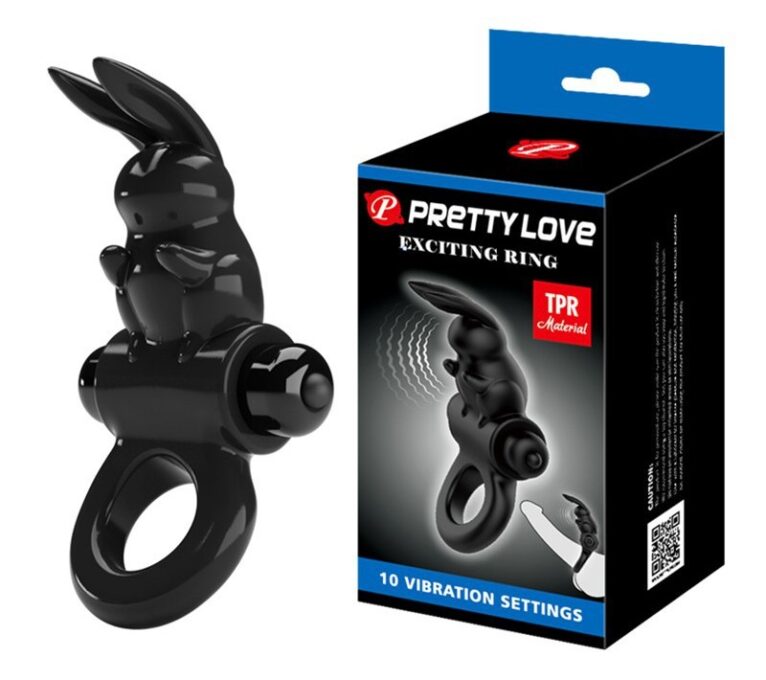 Inel de Penis Exciting Ring, 10 Moduri Vibratii, TPR, Negru 1 Inel de Penis Exciting Ring, 10 Moduri Vibratii, TPR, Negru