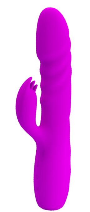 Vibrator Pretty Love Melanie, 12 Moduri Vibratii, 3 Moduri Thrusting, Silicon, USB, Mov, 20.5 cm 1 Vibrator Pretty Love Melanie, 12 Moduri Vibratii, 3 Moduri Thrusting, Silicon, USB, Mov, 20.5 cm