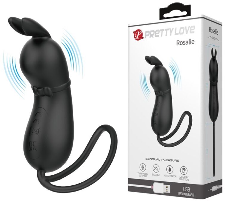 Stimulator Rosalie, 7 Moduri Vibratii, Silicon, USB, Negru 1 Stimulator Rosalie, 7 Moduri Vibratii, Silicon, USB, Negru