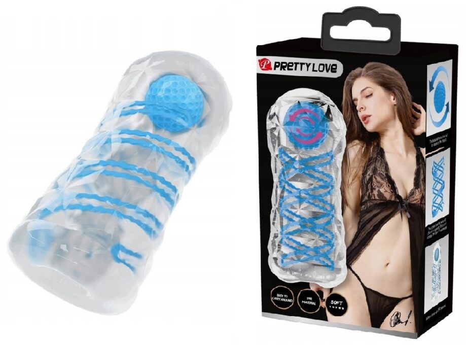 Masturbator Fantasy cu Bila de Intensitate, TPR, Transparent, 15 cm 1 Masturbator Fantasy cu Bila de Intensitate, TPR, Transparent, 15 cm