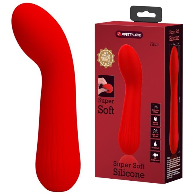 Vibrator Punctul G Faun, 12 Moduri Vibratii, Silicon, USB, Rosu, 15 cm 1 Vibrator Punctul G Faun, 12 Moduri Vibratii, Silicon, USB, Rosu, 15 cm