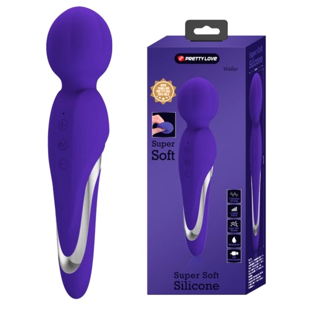 Vibrator Masaj Walter, 7 Moduri Vibratii & 5 Intensitati, Silicon, USB, Violet, 21.6 cm 1 Vibrator Masaj Walter, 7 Moduri Vibratii & 5 Intensitati, Silicon, USB, Violet, 21.6 cm