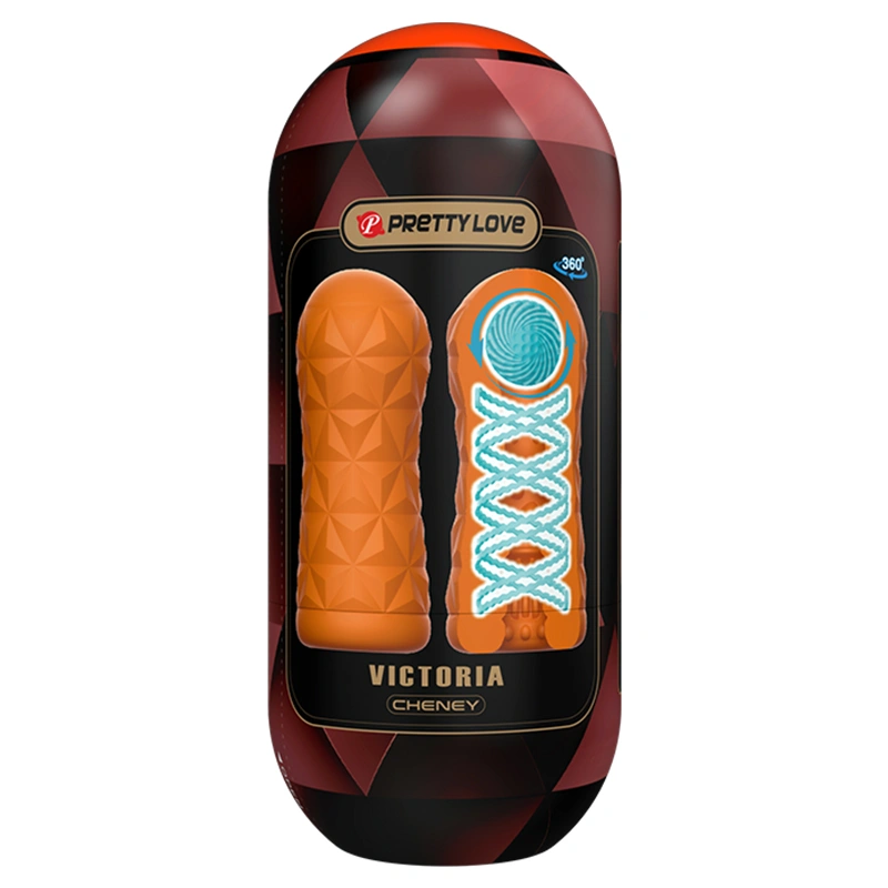 Masturbator cu Bila Victoria Cheney, TPR, Portocaliu, 15 cm 1 Masturbator cu Bila Victoria Cheney, TPR, Portocaliu, 15 cm