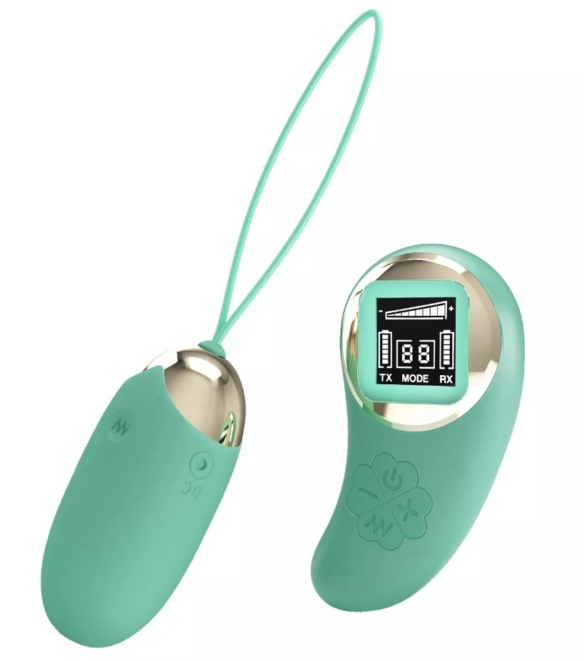Ou Vibrator Mina, 10 Moduri Vibratii, Telecomanda Wireless cu Ecran Led, Silicon, USB, Verde 1 Ou Vibrator Mina, 10 Moduri Vibratii, Telecomanda Wireless cu Ecran Led, Silicon, USB, Verde