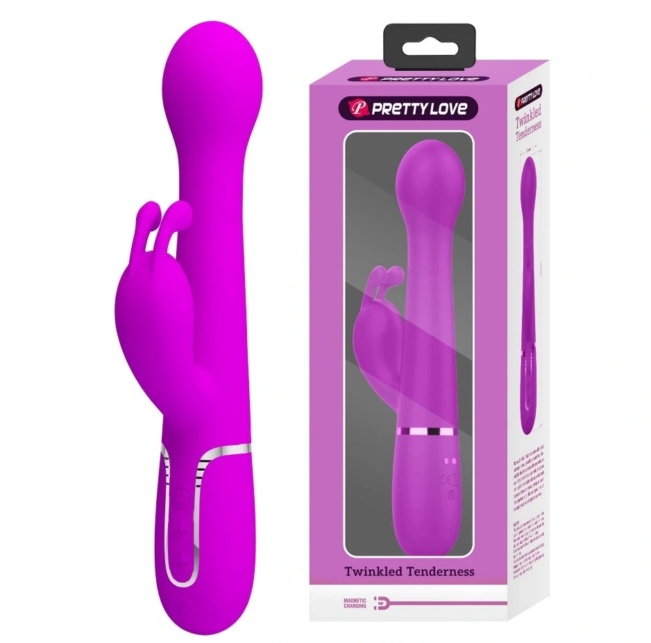 Vibrator Iepuras Dejon, 7 Moduri Vibratii, 4 Moduri Impingere si Rotatii, Silicon, USB Magnetic, Mov, 22.6 cm 1 Vibrator Iepuras Dejon, 7 Moduri Vibratii, 4 Moduri Impingere si Rotatii, Silicon, USB Magnetic, Mov, 22.6 cm