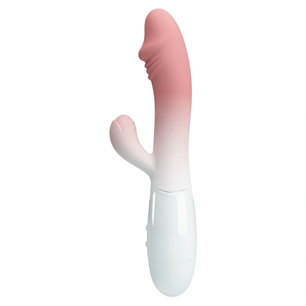 Vibrator Iepuras Snappy, 30 Moduri Vibratii, Silicon, Roz/Alb, 19 cm 1 Vibrator Iepuras Snappy, 30 Moduri Vibratii, Silicon, Roz/Alb, 19 cm