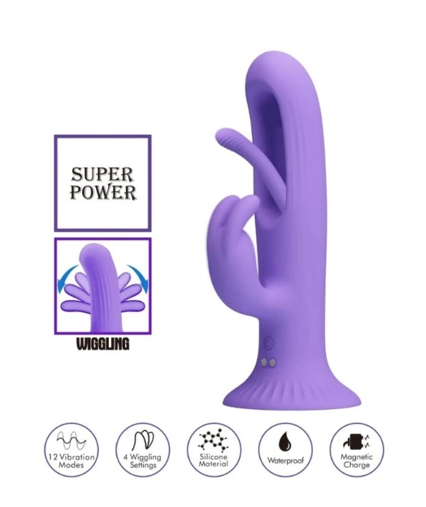 Vibrator Rabbit Killmoulis cu Ventuza, 12 Moduri Vibratii, 4 Moduri Leganare, Silicon, USB, Mov, 17.5 cm 1 Vibrator Rabbit Killmoulis cu Ventuza, 12 Moduri Vibratii, 4 Moduri Leganare, Silicon, USB, Mov, 17.5 cm