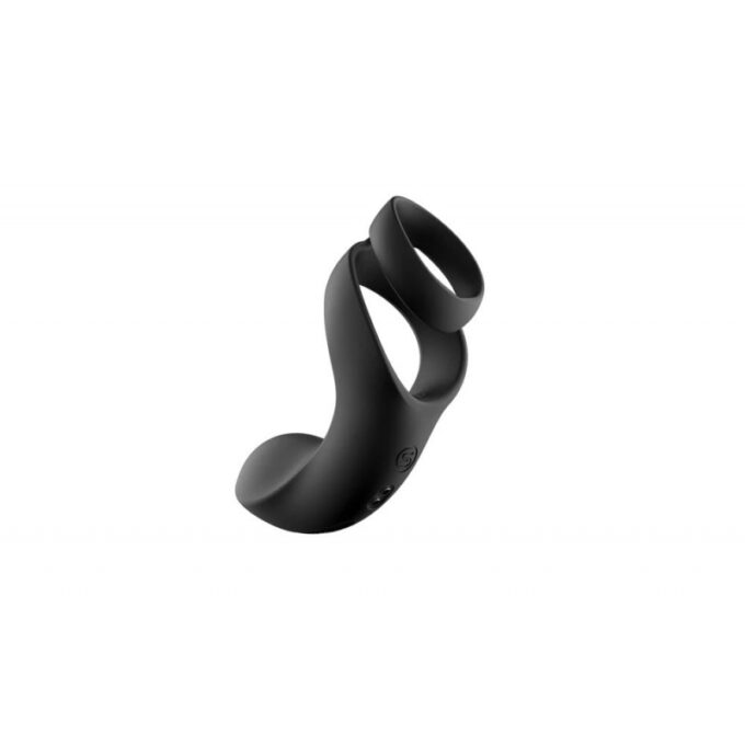 Inel Dublu de Penis Benedict cu Stimulator Perineu, 5 Moduri Vibratii, Silicon, USB, Negru 1 Inel Dublu de Penis Benedict cu Stimulator Perineu, 5 Moduri Vibratii, Silicon, USB, Negru
