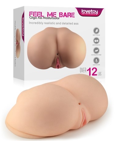 Masturbator Feel Me Bare Perfect Ass, TPE, Natural, 5.3 kg 1 Masturbator Feel Me Bare Perfect Ass, TPE, Natural, 5.3 kg