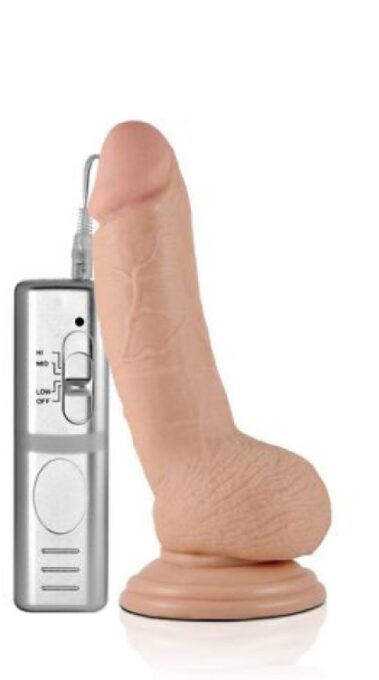Vibrator Realist Real Extreme cu Telecomanda PVC Natural 18 cm 1 Vibrator Realist Real Extreme cu Telecomanda PVC Natural 18 cm