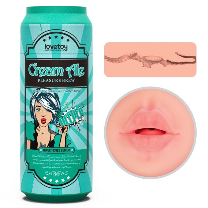 Masturbator Pleasure Brew Cream Ale, TPE, Natural, 19.8 cm 1 Masturbator Pleasure Brew Cream Ale, TPE, Natural, 19.8 cm