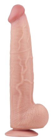 Dildo Realist King Sized Sliding Skin, TPE, Natural, 34 cm 1 Dildo Realist King Sized Sliding Skin, TPE, Natural, 34 cm