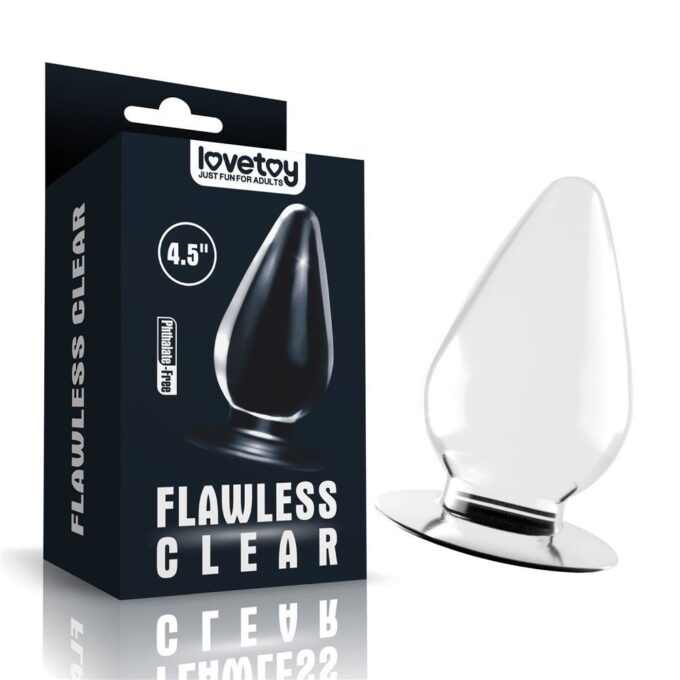 Dop Anal Flawless Clear TPE 12 cm 1 Dop Anal Flawless Clear TPE 12 cm