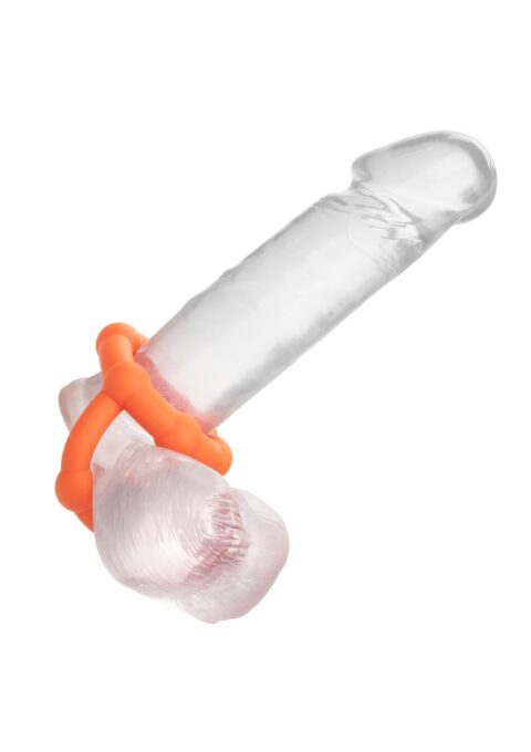 Inel de Penis si Testicule Alpha All Star, Silicon Lichid, Portocaliu 1 Inel de Penis si Testicule Alpha All Star, Silicon Lichid, Portocaliu