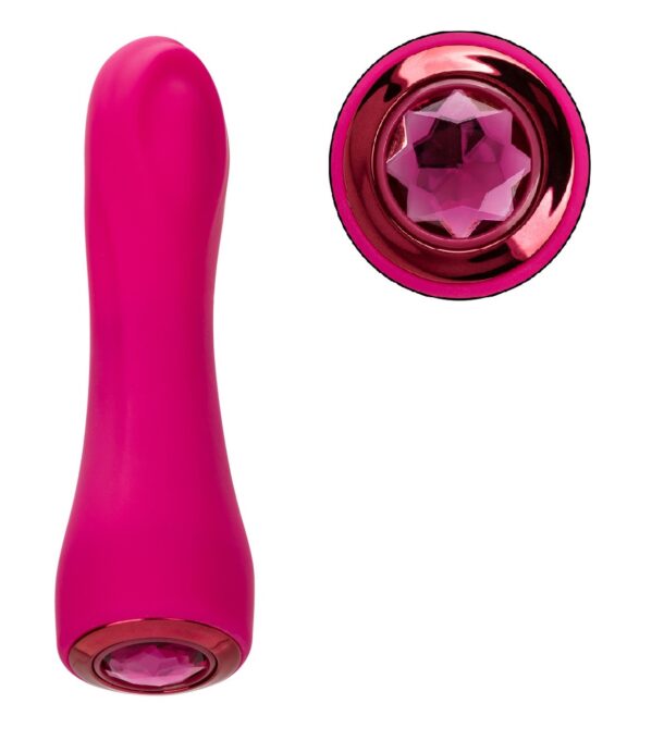 Vibrator Gem Vibe Bliss, 10 Moduri Vibratii, Functie Memorie, Silicon, USB, Fuchsia, 17.7 cm 1 Vibrator Gem Vibe Bliss, 10 Moduri Vibratii, Functie Memorie, Silicon, USB, Fuchsia, 17.7 cm