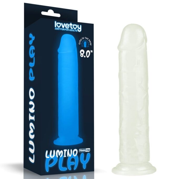 Dildo Realist Lumino Play Glow in the Dark 22 cm 1 Dildo Realist Lumino Play Glow in the Dark 22 cm