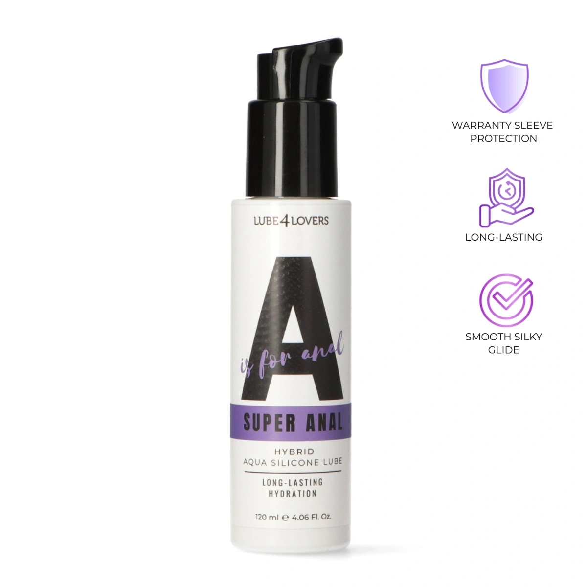 Lubrifiant hibrid, A is for Anal, Super Anal, 120 ml 1 Lubrifiant hibrid, A is for Anal, Super Anal, 120 ml