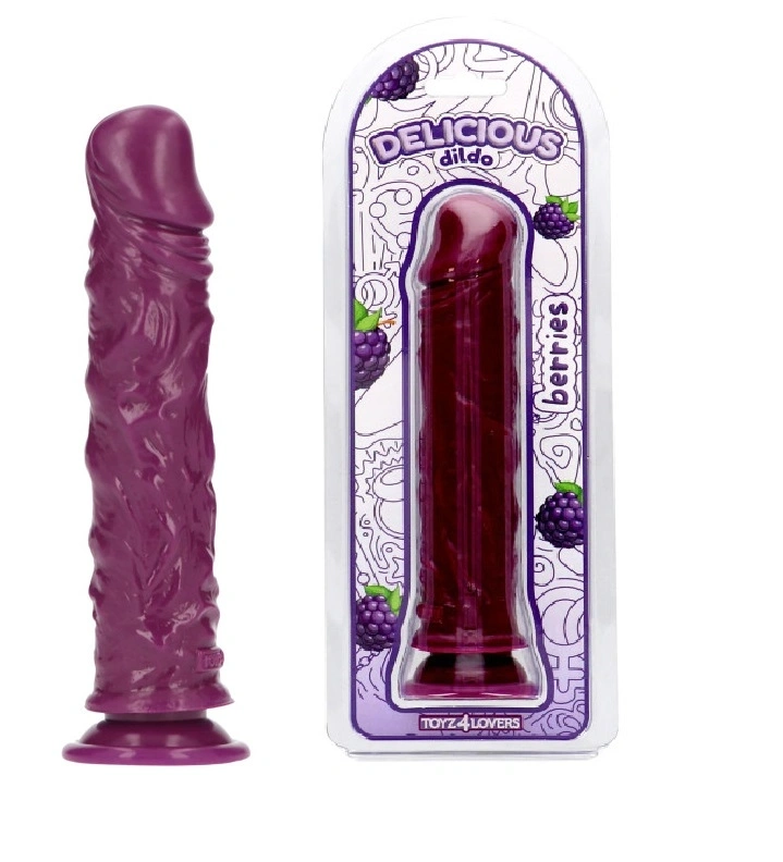 Dildo Realist Parfumat Jim, Aroma Mure, PVC, Mov, 20 cm 1 Dildo Realist Parfumat Jim, Aroma Mure, PVC, Mov, 20 cm