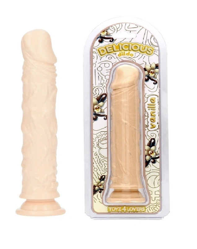 Dildo Realist Parfumat Jim, Aroma Vanilie, PVC, Natural, 20 cm 1 Dildo Realist Parfumat Jim, Aroma Vanilie, PVC, Natural, 20 cm
