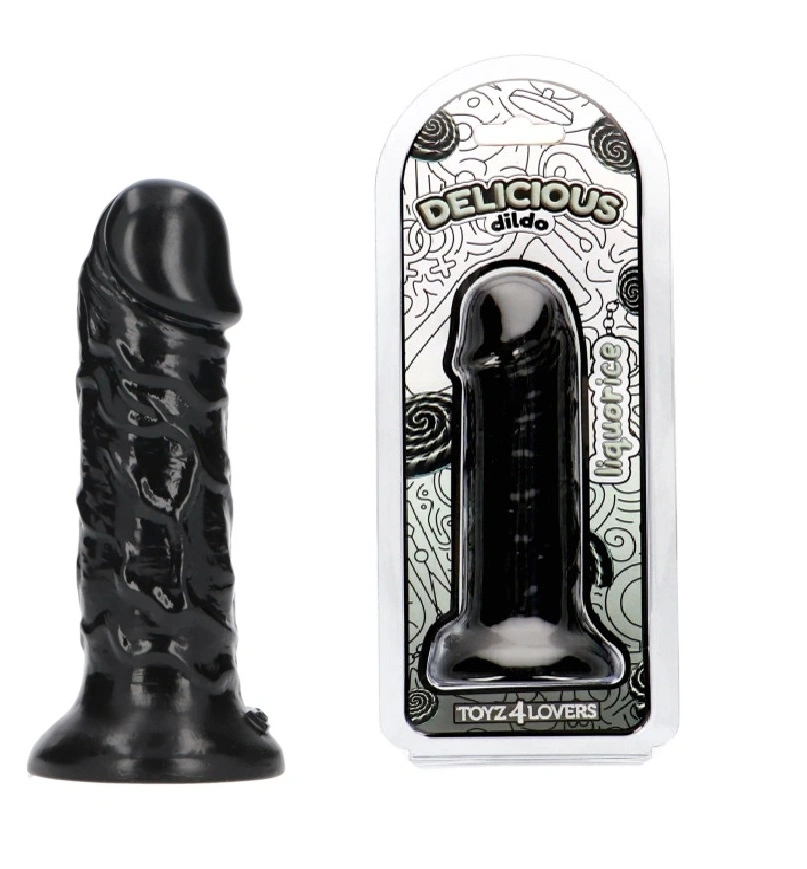 Dildo Realist Parfumat Tom, Aroma Lemn Dulce, PVC, Negru, 15 cm 1 Dildo Realist Parfumat Tom, Aroma Lemn Dulce, PVC, Negru, 15 cm