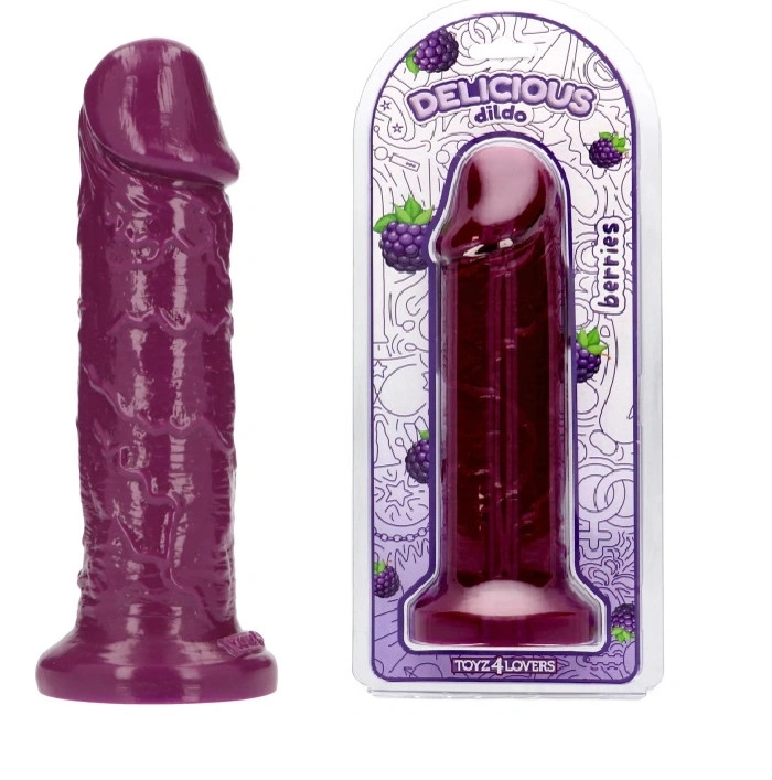 Dildo Realist Parfumat Max, Aroma Mure, PVC, Mov, 25 cm 1 Dildo Realist Parfumat Max, Aroma Mure, PVC, Mov, 25 cm