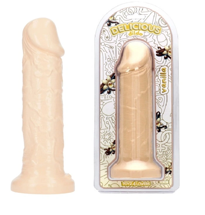 Dildo Realist Parfumat Max, Aroma Vanilie, PVC, Natural, 25 cm 1 Dildo Realist Parfumat Max, Aroma Vanilie, PVC, Natural, 25 cm