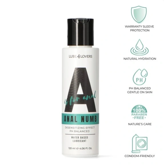 Lubrifiant Anal pe Baza de Apa, A is for Anal, Anal Numb, 120 ml