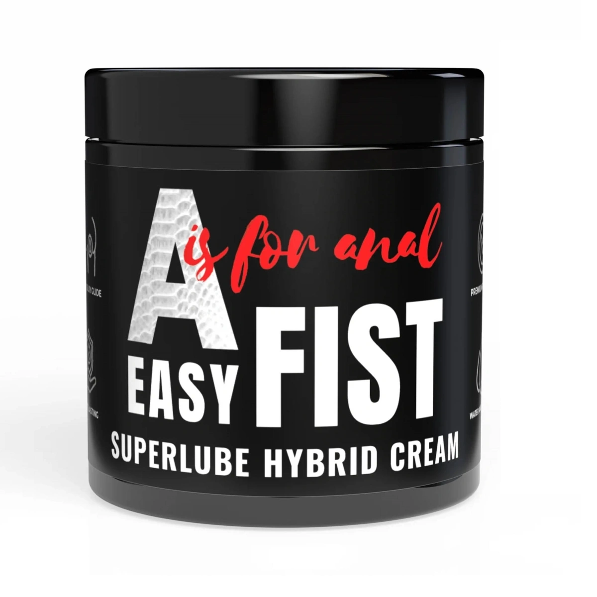 Lubrifiant Anal Hibrid  pe Baza de Silicon si Apa, A is for Anal, Easy Fist, 500 ml
