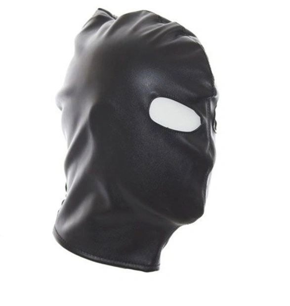Masca Bondage cu Decupaje Ochi si Snur la Spate, Negru 1 Masca Bondage cu Decupaje Ochi si Snur la Spate, Negru