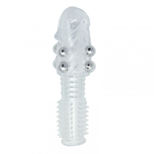 Prelungitor Penis Timeless Super Stretch Transparent cu Perle Stimulatoare 1 Prelungitor Penis Timeless Super Stretch Transparent cu Perle Stimulatoare