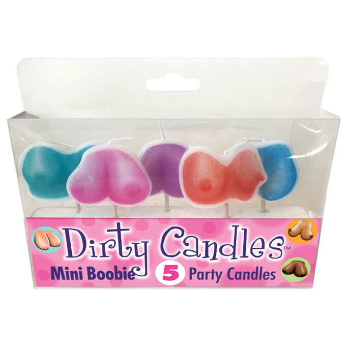 Set 5 Lumanari Dirty Candles Mini Boobie, Mix Culori 1 Set 5 Lumanari Dirty Candles Mini Boobie, Mix Culori