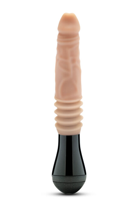 Vibrator Dr. Knight Thrusting, Gyrating&Vibrating, 3 Viteze, Silicon, USB, Natural, 26.6 cm 1 Vibrator Dr. Knight Thrusting, Gyrating&Vibrating, 3 Viteze, Silicon, USB, Natural, 26.6 cm