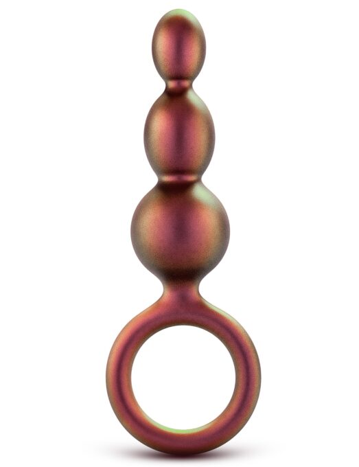 Dop Anal Adventures Matrix Beaded cu Inel, Silicon, Bronz, 13.9 cm 1 Dop Anal Adventures Matrix Beaded cu Inel, Silicon, Bronz, 13.9 cm