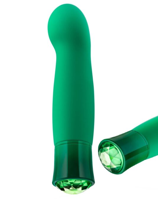 Vibrator Enchanting Emerald, 10 Moduri Vibratii, Silicon, USB, IPX7, Verde, 13.9 cm 1 Vibrator Enchanting Emerald, 10 Moduri Vibratii, Silicon, USB, IPX7, Verde, 13.9 cm