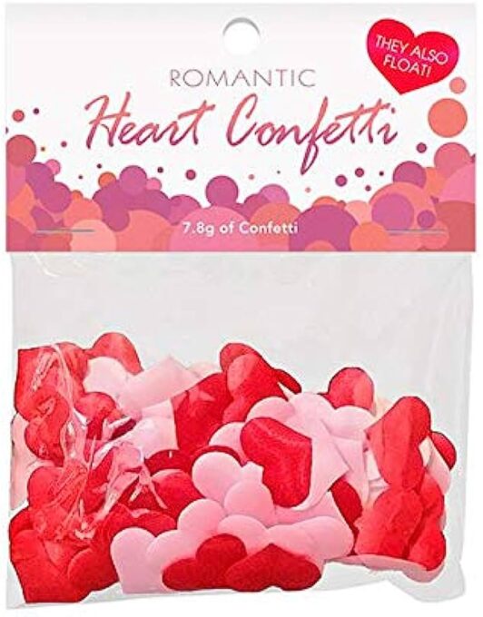 Romantic Heart Confetti, Poliester, 7.8 gr 1 Romantic Heart Confetti, Poliester, 7.8 gr