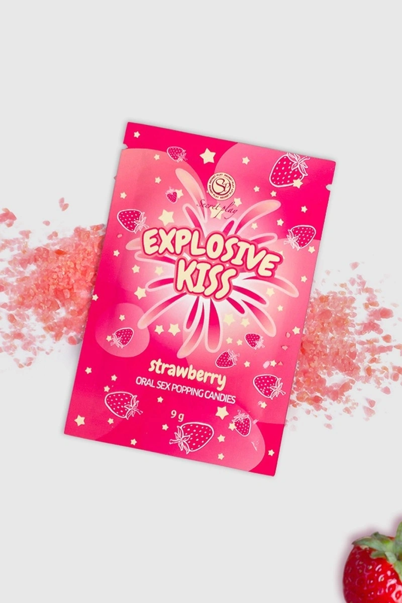 Bomboane Explozive pentru Sex Oral, Aroma Capsuni