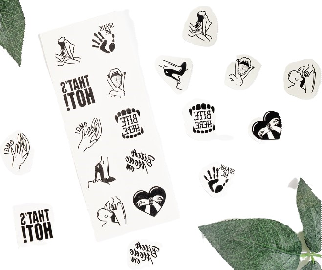 Set 10 Tatuaje Temporare Kinky Collection, Negru 1 Set 10 Tatuaje Temporare Kinky Collection, Negru