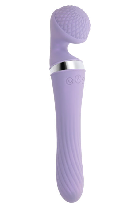 Vibrator Playboy Dual Wand Vibrato Playboy, Silicon, USB, Lila, 24 cm 1 Vibrator Playboy Dual Wand Vibrato Playboy, Silicon, USB, Lila, 24 cm