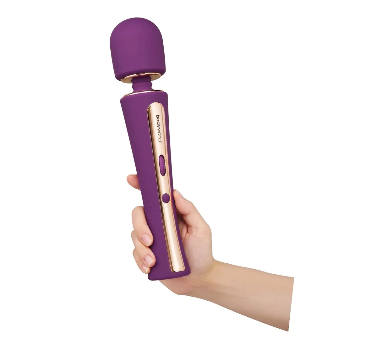 Vibrator Masaj Luxe Couture Wand, 7 Moduri Vibratii, 15 Viteze, Silicon, ABS, USB, Mov, 28.2 cm 1 Vibrator Masaj Luxe Couture Wand, 7 Moduri Vibratii, 15 Viteze, Silicon, ABS, USB, Mov, 28.2 cm