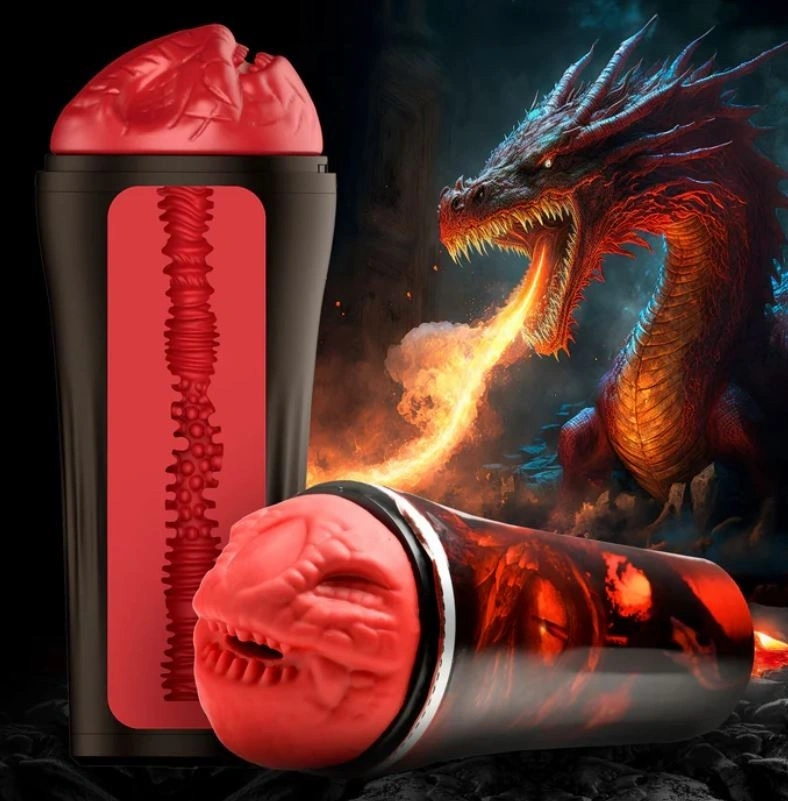 Masturbator Dragon Snatch, TPE, Rosu, 27 cm 1 Masturbator Dragon Snatch, TPE, Rosu, 27 cm