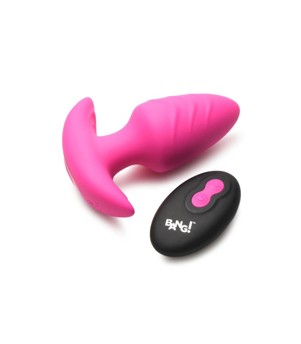 Vibrator Anal Rotativ cu Telecomanda, 7 Moduri+3 Viteze, Silicon, Roz, 9.8 cm 1 Vibrator Anal Rotativ cu Telecomanda, 7 Moduri+3 Viteze, Silicon, Roz, 9.8 cm