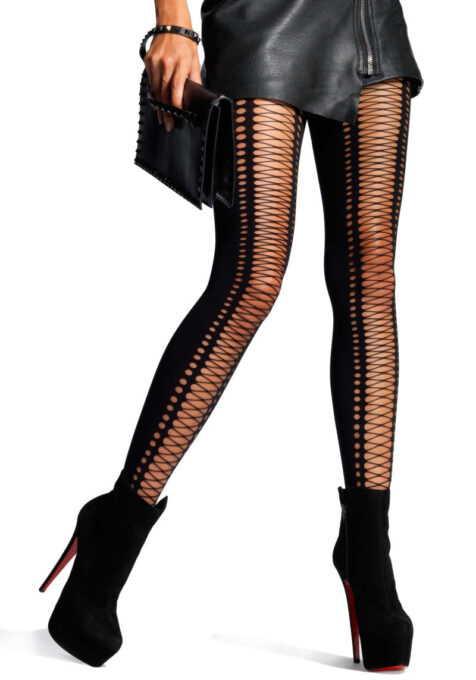 Dresuri cu sireturi, Leg Avenue, model 7925, negru, marime universala 1 Dresuri cu sireturi, Leg Avenue, model 7925, negru, marime universala