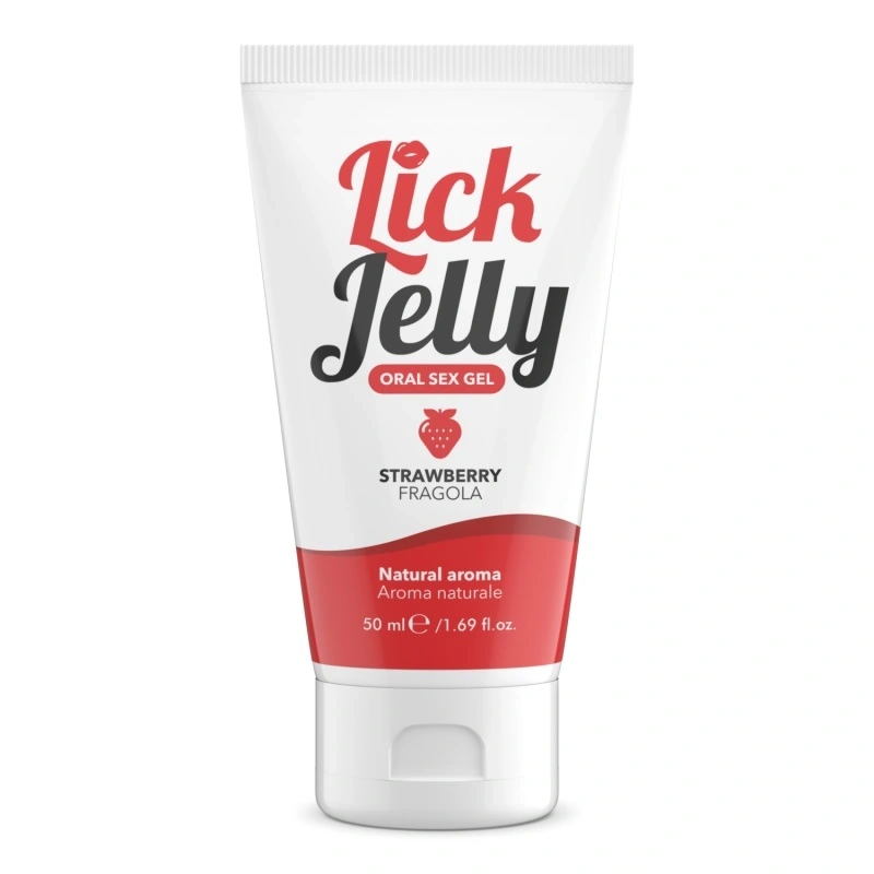 Gel pentru Sex Oral Lick Jelly Aroma Capsuni, 50 ml