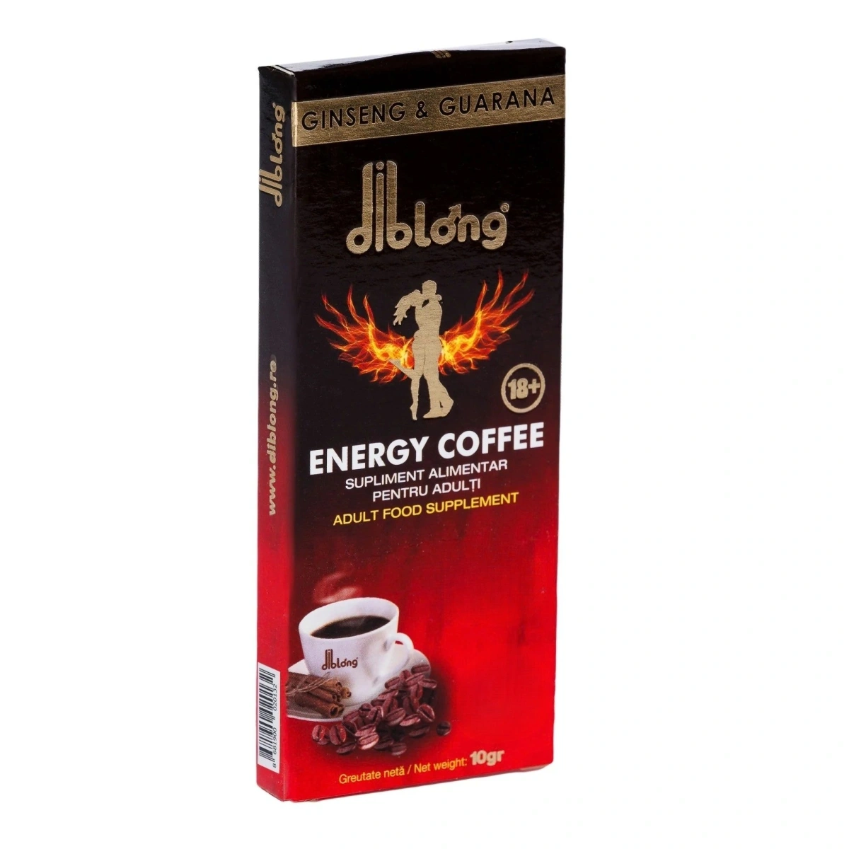Supliment alimentar Diblong Energy Coffee pentru barbati, formula de cafea instant cu plante care sustin sanatatea sexuala si functia erectila, 10g