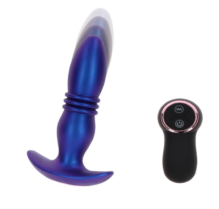 Dop Anal The Tough Buttocks Remote Control 10 Moduri Vibratii+10 Miscari Sus-Jos Silicon USB Albastru 15 cm 1 Dop Anal The Tough Buttocks Remote Control 10 Moduri Vibratii+10 Miscari Sus-Jos Silicon USB Albastru 15 cm