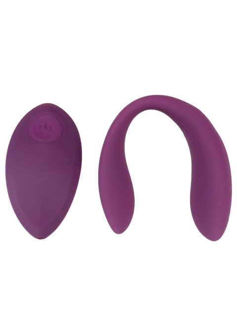 Vibrator Cuplu Bound Love, Remote Control, 10 Moduri Vibratii, Silicon, USB, Mov 1 Vibrator Cuplu Bound Love, Remote Control, 10 Moduri Vibratii, Silicon, USB, Mov