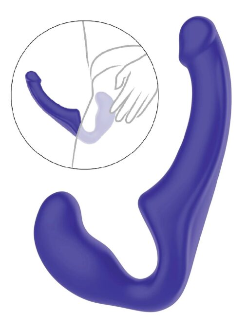 Strap-On Bend Over Boyfriend, Silicon, Violet, 23 cm 1 Strap-On Bend Over Boyfriend, Silicon, Violet, 23 cm