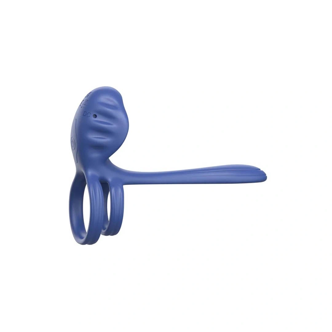 Inel de Penis Couples Slimline Vibrator, 9 Moduri Vibratii, Silicon, USB, Albastru 1 Inel de Penis Couples Slimline Vibrator, 9 Moduri Vibratii, Silicon, USB, Albastru
